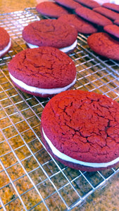 Red velvet sandwich cookies